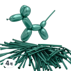 와우파티코리아 요술풍선 260W 50p, 크롬 그린, 4개