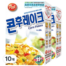 Post 玉米片麥片, 220g, 10個