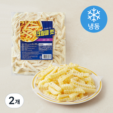크링클컷 감자튀김 (냉동), 2kg, 2개