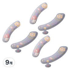 블럭마트 욕실 사계절 변기커버, 라이트퍼플, 9개