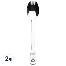 블룸엣홈 베어 유아 포크숟가락, 단품, 2개