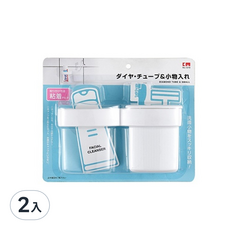 KM 無痕黏貼洗面乳置物架 浴室壁掛式牙刷牙膏收納架 免打孔, 1218, 2入