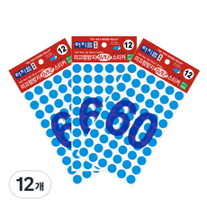 터치엠 미끄럼방지 실리콘 스티커 원형 TC12060, 12개