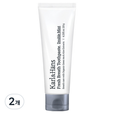 Karl&Hans 清新口氣口臭護理含氟牙膏 雙重薄荷, 2個, 120g