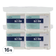 圓頭棉花棒, 200入, 16個