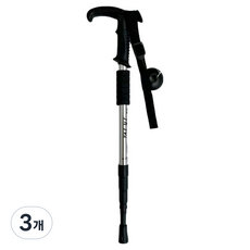 고강도 알루미늄 스틱 T형 지팡이, 실버, 3개