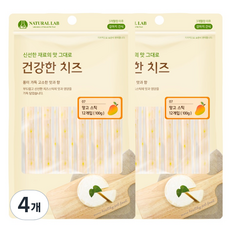 네츄럴랩 강아지 건강한 치즈 간식, 망고 스틱, 100g, 4개