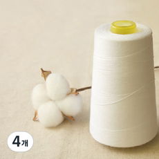 HAPPY BEARS 純棉縫紉線, 4個, 自然色