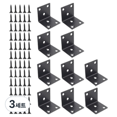 OON 스테인리스 사각 꺽쇠 B타입 10p + 피스못 60p 세트, 3세트