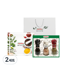 코타니 그라인더 향신료 3종 + 쇼핑백 세트, 2세트
