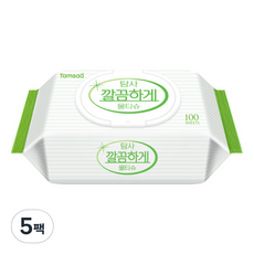 탐사 깔끔하게 물티슈, 100매, 5개