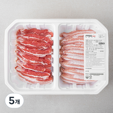 모아미트 보리먹인 삼겹 항정살 반반팩 (냉장), 1kg, 5개