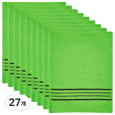 코멧 덕용 때밀이 타올, 녹색, 27개, 1개입