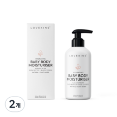 러브킨스 베이비 모이스처라이저 바디크림, 250ml, 2개
