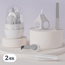 addpure 攜帶型指甲刀 4種組, 2組, 灰色