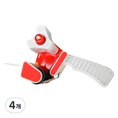 피티즘 편리한 테이프 절단기, 레드, 4개