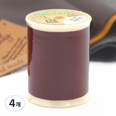 FUJIX Ltd. 富士克 皮革 人造皮革用線, 152 紅棕色, 4個