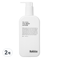 Rokkiss 弱酸性積雪草舒敏身體乳液, 300ml, 2個