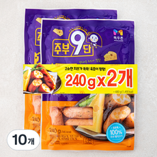 주부9단 치즈 비엔나, 240g, 10개