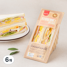 삼립 프리미엄 햄에그 샌드위치, 165g, 6개