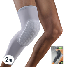 징바 배곧 충돌 방지 EVA폼 라이크라 헬스 무릎보호대, 화이트, 2개