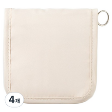 거친언니 휴대용 응급 처치 의약품 보관 가방 베이지 소형, 4개