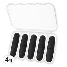 TIS 소프트 이어플러그 블랙, 4개, 10개입