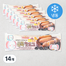 쟌슨빌 금쪽 체다우유 핫도그 (냉동), 80g, 1개입, 14개