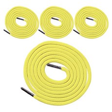 동대문단추왕 고급 원형 후드끈 철팁 스트링, 연노랑, 4개