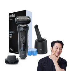 BRAUN 시리즈 6 전기면도기, 62-G7200cc, 그레이