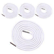 동대문단추왕 고급 원형 후드끈 철팁 스트링, 화이트, 4개