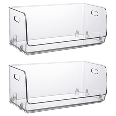 多用途收納盒, 2個, 透明