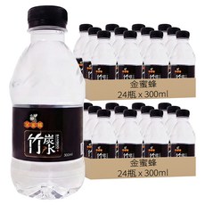 金蜜蜂 竹炭飲用水, 300ml, 48瓶