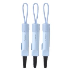 누사인 자석부착 안전커터 고리형 택배칼 NS066, 스카이블루, 3개
