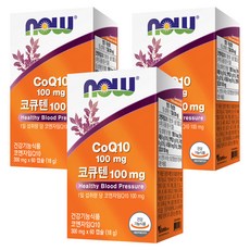 NOW Foods 輔酶Q10膠囊 18g, 60顆, 3盒