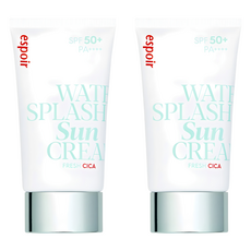 espoir 艾絲珀 水潤清爽積雪草防曬霜 SPF50+ PA++++, 2個, 60ml