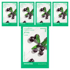 이니스프리 New 아사이베리 에너지 마스크 22ml, 1개입, 5개