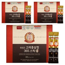 Jungwonsam 6年產高麗紅蔘精 30條入+提袋, 300g, 3盒