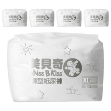 Miss B Kiss 美貝奇 褲型紙尿褲 12~17kg, XL, 230片