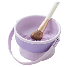 Le New M 多功能彩妝刷具清洗容器, 1個, 紫色