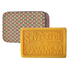 LA SAVONNERIE dE NYONS 法霓恩 保濕潔膚皂 附鐵盒 陽光柑橘, 100g, 1個