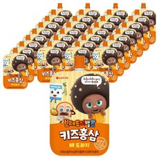 롯데칠성음료 브레드이발소 키즈홍삼 배도라지, 80개, 100ml