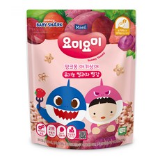 맘마밀요미요미 유기농 쌀과자, 빨강, 25g, 1개