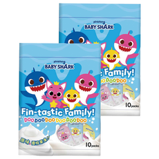 pinkfong BABY SHARK 優格果凍 方便即食 含天然果汁, 原味, 200g, 2袋