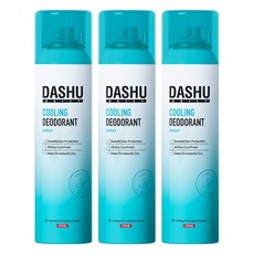 DASHU 每日清涼貼身體香噴霧, 150ml, 3個
