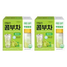 다농원 데일리 콤부차 청포도, 5g, 20개입, 2개