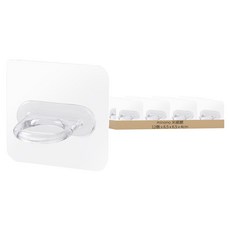 minono 米諾諾 不留痕多用途圓環 6.5 x 6.5 x 4cm, 透明色, 12個