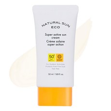 더페이스샵 내추럴 선 에코 슈퍼 액티브 선크림 SPF50+ PA++++, 50ml, 1개