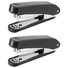 PLUS 普樂士 PS-10E訂書機 黑灰, 2入