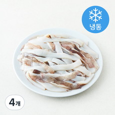 고고새우 몸살만 가득 담은 두툼한 오징어채 (냉동), 4개, 400g